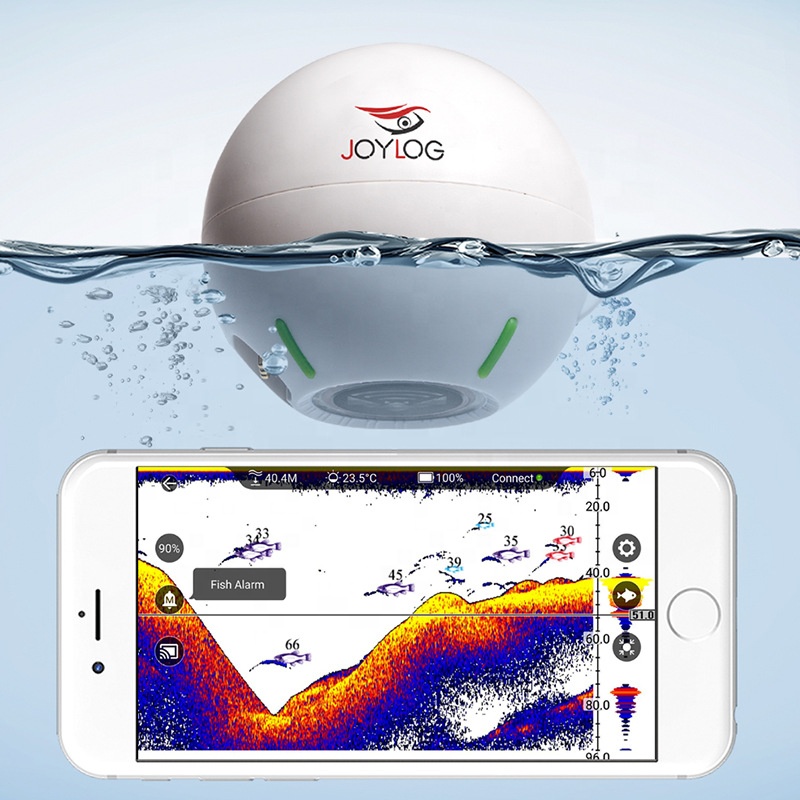 Fish Finder - YENİ Toptan Derinlik 0.6m-40m 125KHz Ultrasonik